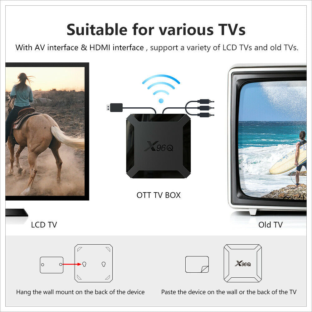 Smart Android - Android 14 - Media Player - with WiFi 6 - 128GB RAM / 64GB Storage