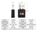 600Mbps Dual-Band USB WiFi Adapter