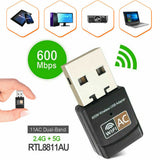 600Mbps Dual-Band USB WiFi Adapter