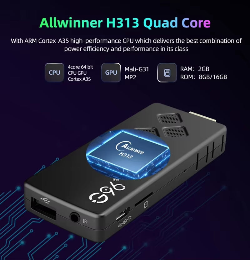 G96 Q2 - Android 13 - Streaming Stick - with 4K