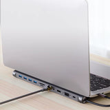 11-in-1 USB-C Docking Station with HDMI, VGA, Ethernet and PD