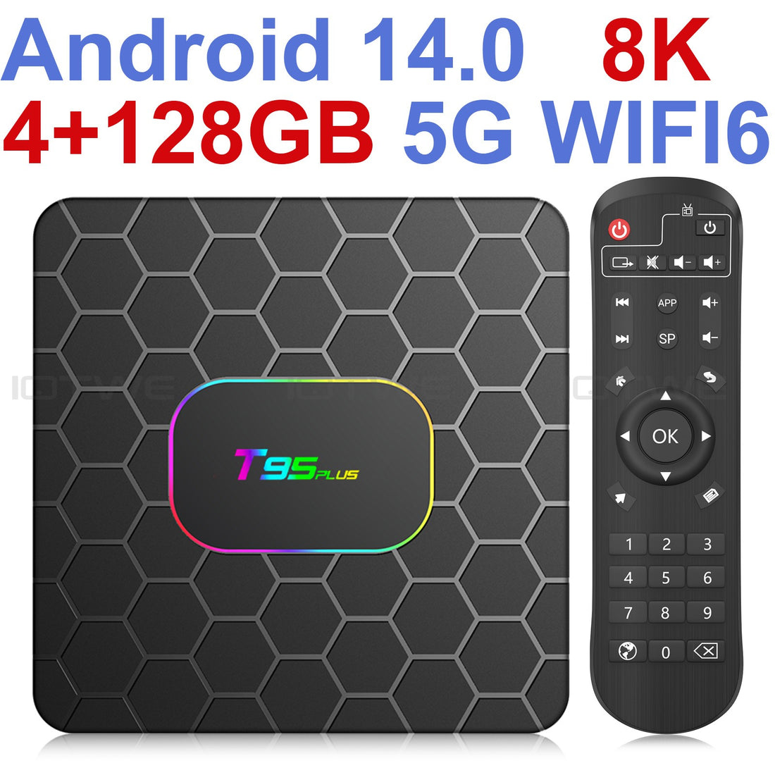 Smart Android - Android 14 - Media Player - with WiFi 6 - 128GB RAM / 64GB Storage