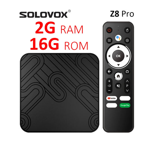 Z8 PRO - Android 12 - Media Player - with 8K / Bluetooth 5 / Voice Remote - 4GB RAM / 32GB Storage - DAB Media Solutions