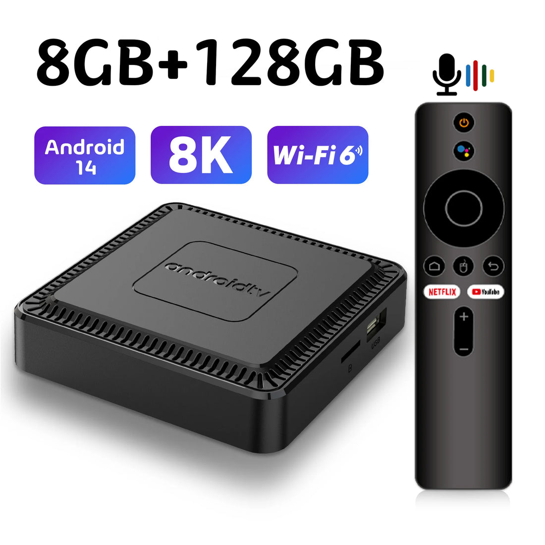 Q7 - Android 14 - Media Player - with 8K / WiFi 6 / Bluetooth 5