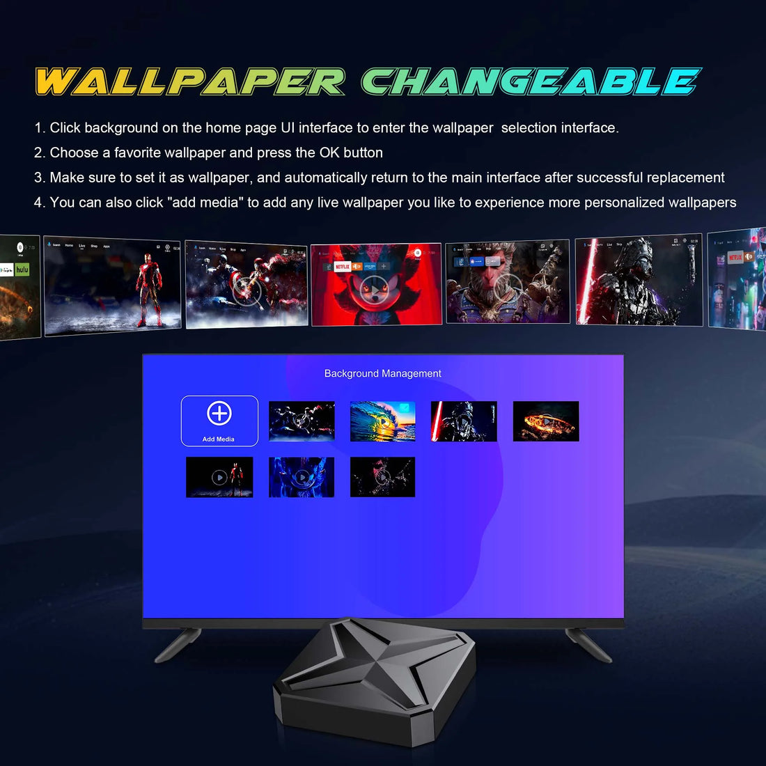 Smart Android - Android 16 - Media Player - with 8K