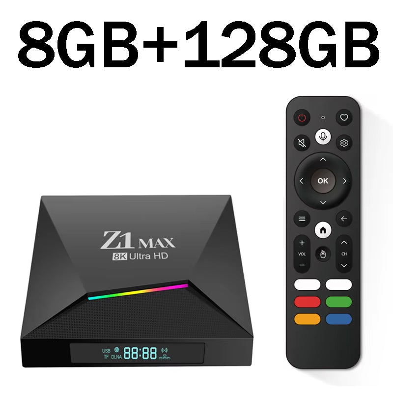 Z1 MAX - Android 15 - Media Player - with 8K / Dual-Band WiFi / Bluetooth 5