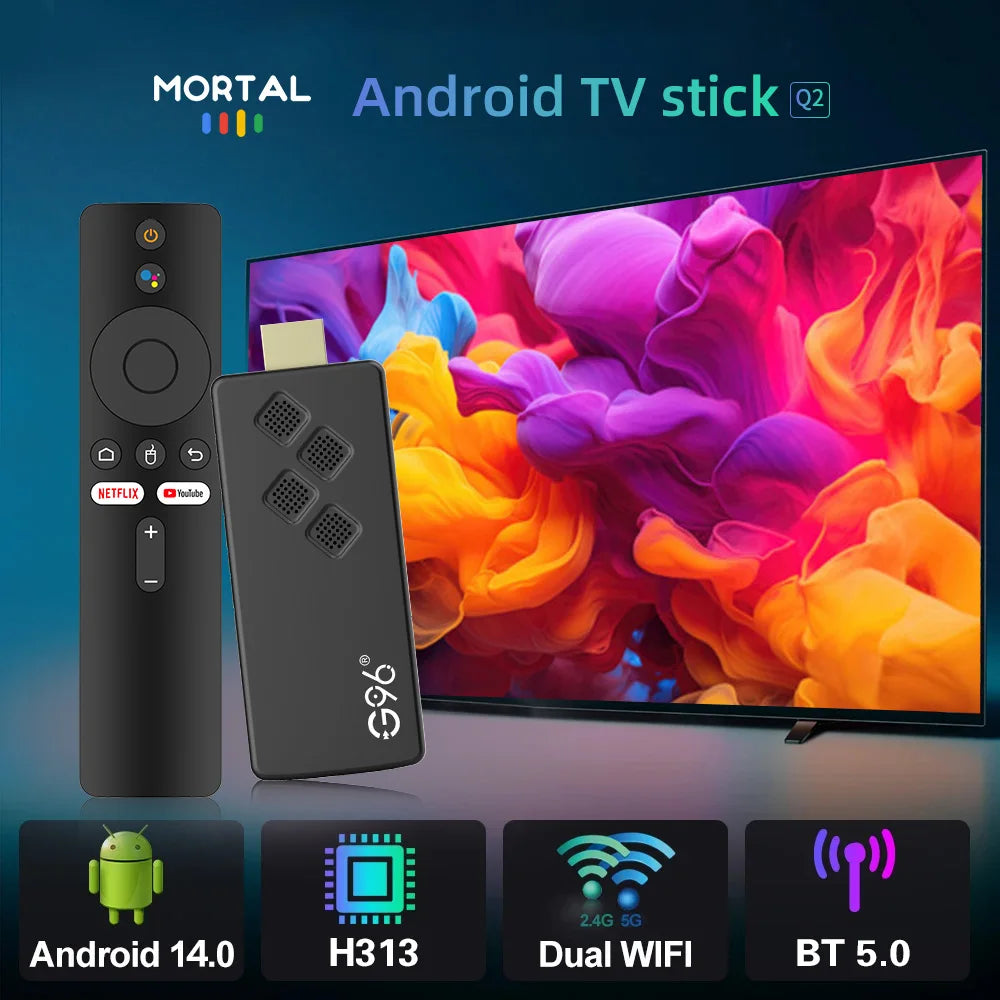 Smart Android - Android 14 - Streaming Stick - with 8K / WiFi 6 / Bluetooth 5