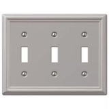 Nickel 3-Gang Toggle Wall Plate (1-Pack)