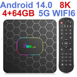Smart Android - Android 14 - Media Player - with WiFi 6 - 128GB RAM / 64GB Storage