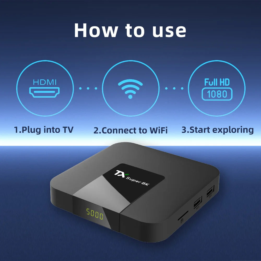 TX SUPER - Android 11 - Media Player - with 8K - 2GB RAM / 16GB Storage