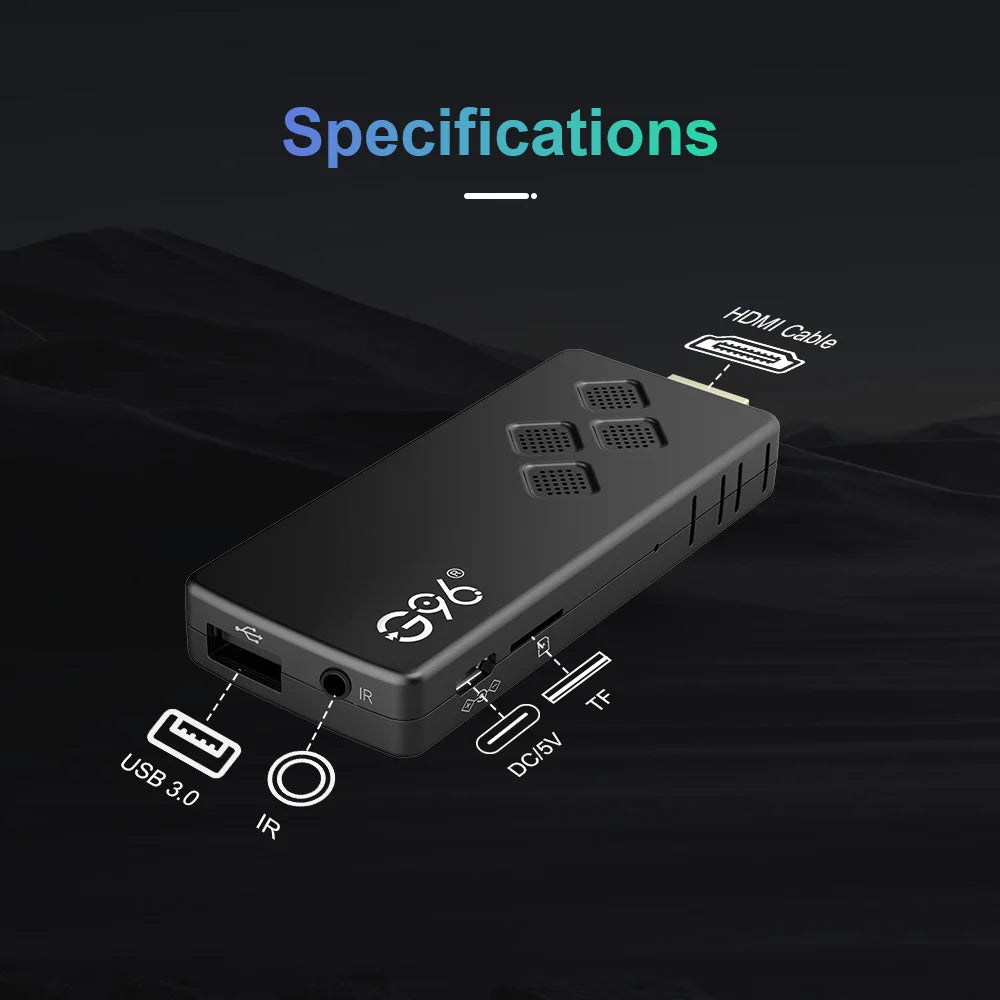 Smart Android - Android 14 - Streaming Stick - with 8K / WiFi 6 / Bluetooth 5