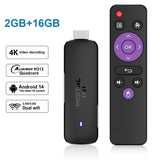 Q8 - Android 14 - Streaming Stick - with 8K / WiFi 6 / Voice Remote - 8GB RAM / 16GB Storage