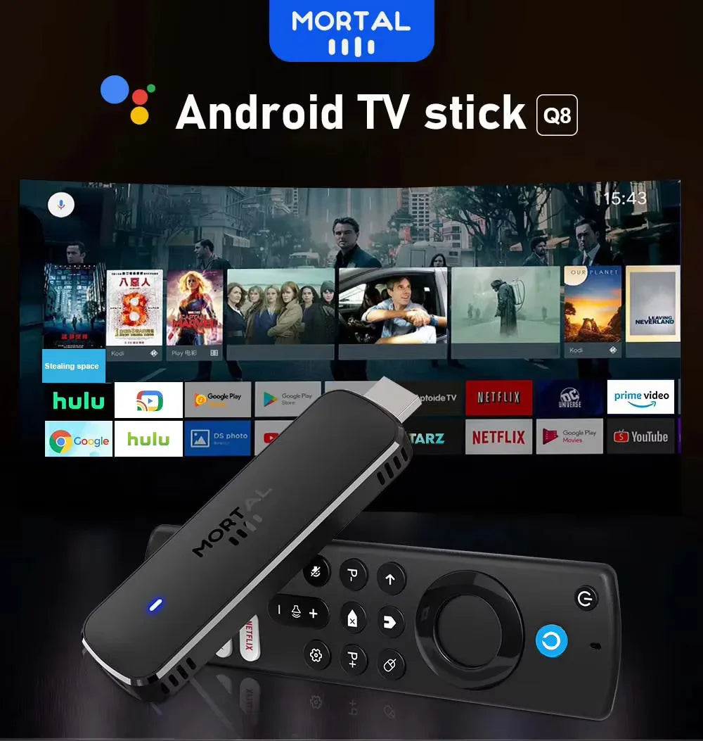 Q8 - Android 14 - Streaming Stick - with 4K / WiFi 6 / Bluetooth 5
