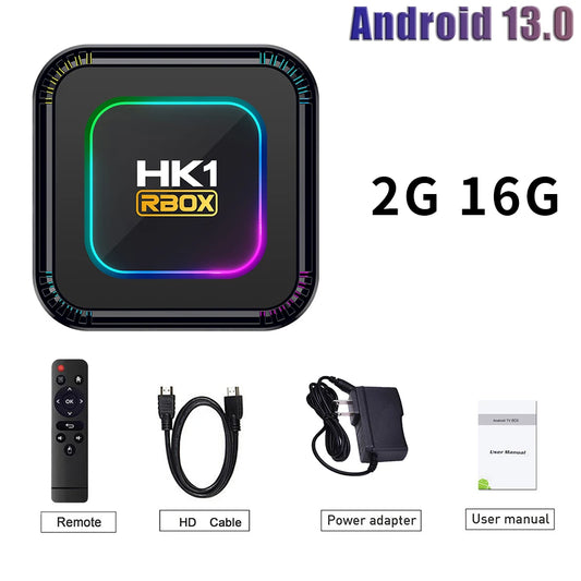 HK1 RBOX K8 - Android 13 - Media Player - with 8K / WiFi 6 - 4GB RAM / 128GB Storage - DAB Media Solutions