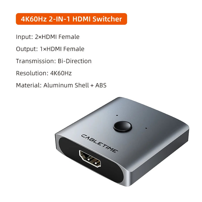 4K Bi-Directional HDMI Switch / Splitter