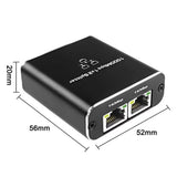 Gigabit RJ45 Ethernet Splitter Adapter