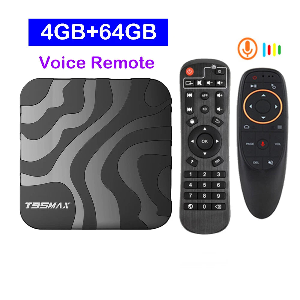 T95 MAX - Android 16 - Media Player - with 8K / WiFi 6 / Bluetooth 6 - 8GB RAM / 128GB Storage