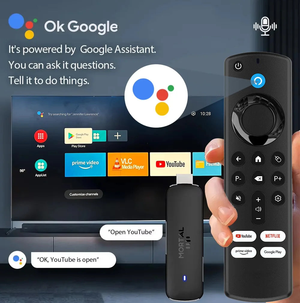 Q8 - Android 14 - Streaming Stick - with 4K / WiFi 6 / Bluetooth 5