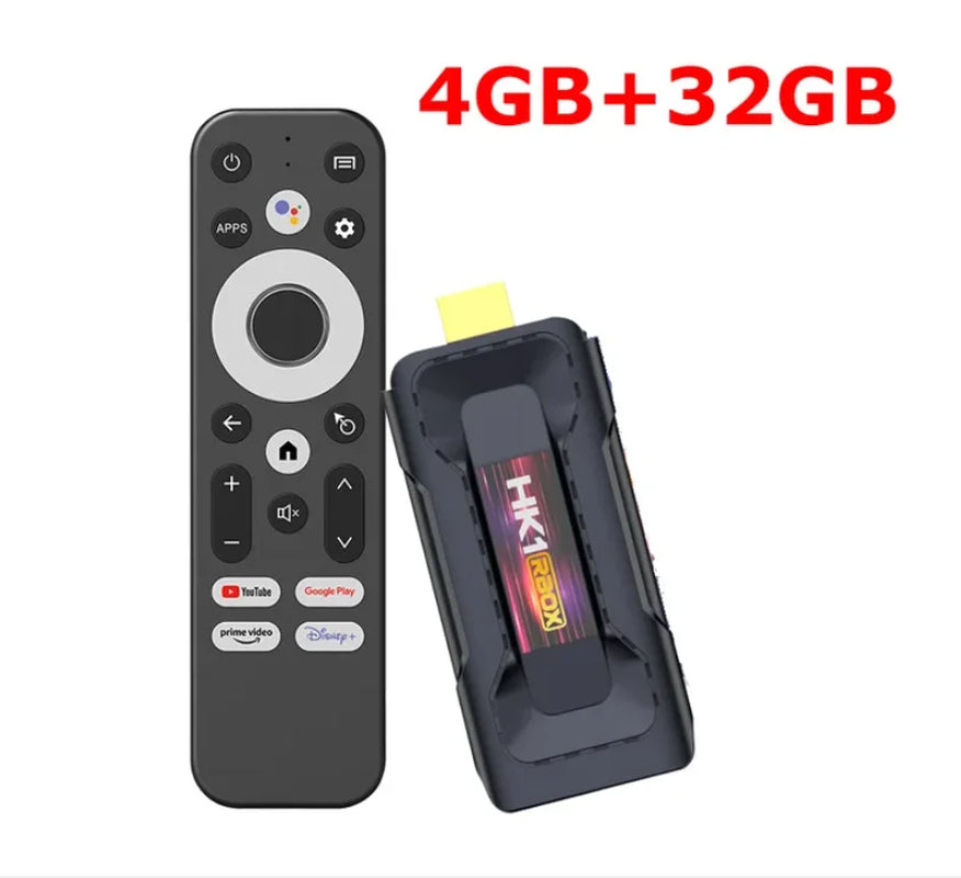 HK1 RBOX D8 - Android 13 - Streaming Stick - with 8K / WiFi 6 / Bluetooth 5 - 4GB RAM / 32GB Storage