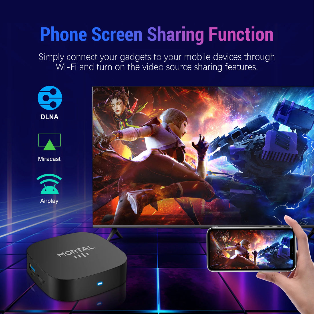 T1 - Android 16 - Media Player - with 8K / Dual-Band WiFi - 8GB RAM / 128GB Storage