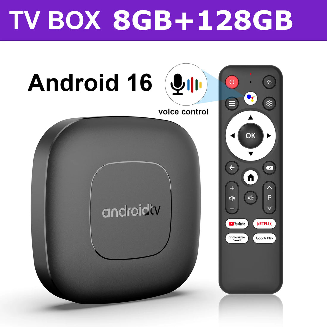 T1 - Android 16 - Media Player - with Bluetooth 5 - 8GB RAM / 128GB Storage