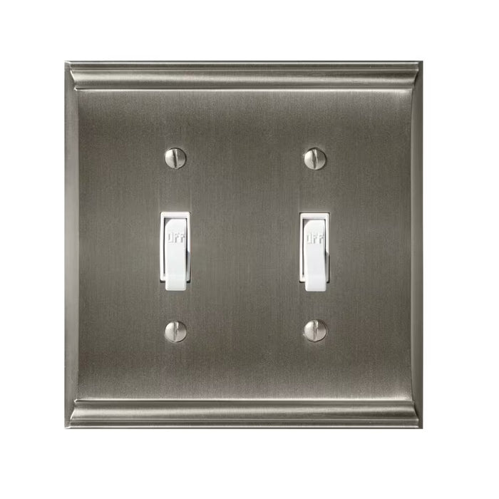Nickel 2-Gang Toggle Wall Plate (1-Pack)