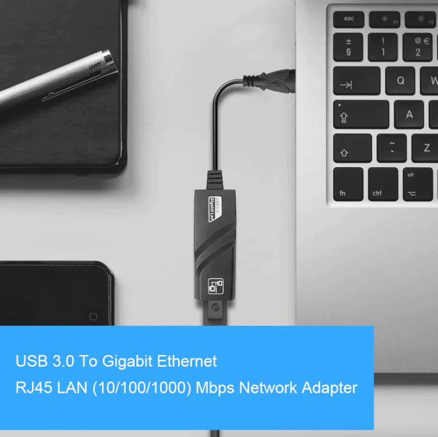 USB 3.0 Gigabit Ethernet RJ45 Adapter
