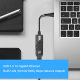 USB 3.0 Gigabit Ethernet RJ45 Adapter
