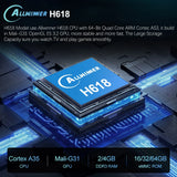 Smart Android H618 - Android 12 - Media Player - with 8K / Voice Remote
