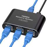 Gigabit RJ45 Ethernet Splitter Adapter