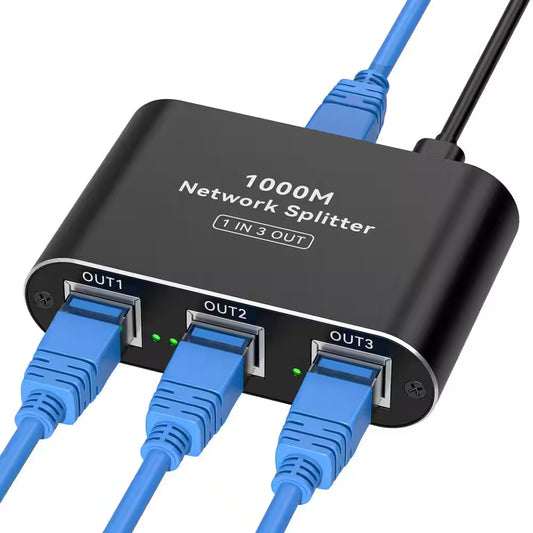 Gigabit RJ45 Ethernet Splitter Adapter - DAB Media Solutions