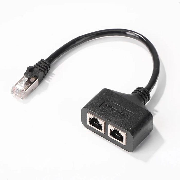 Gigabit RJ45 Ethernet Splitter Adapter