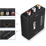 RCA to HDMI Converter with USB Cable 1080P AV to HDMI Adapter AV2HDMI AV/CVSB to HDMI AV to HDMI Switch HD