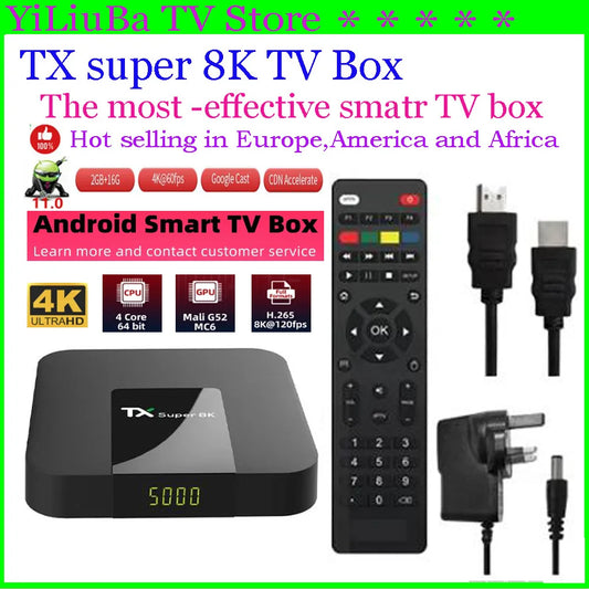 TX SUPER - Android 11 - Media Player - with 8K - 2GB RAM / 16GB Storage - DAB Media Solutions