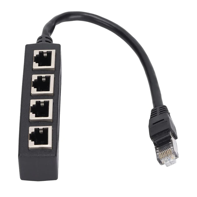 Gigabit RJ45 Ethernet Splitter Adapter