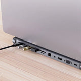 11-in-1 USB-C Docking Station with HDMI, VGA, Ethernet and PD