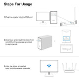 1200Mbps Wireless USB WiFi Adapter