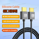 HDMI 2.1 Right-Angle Male-to-Female Adapter - 8K / 4K