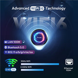 Smart Android - Android 14 - Media Player - with WiFi 6 - 128GB RAM / 64GB Storage