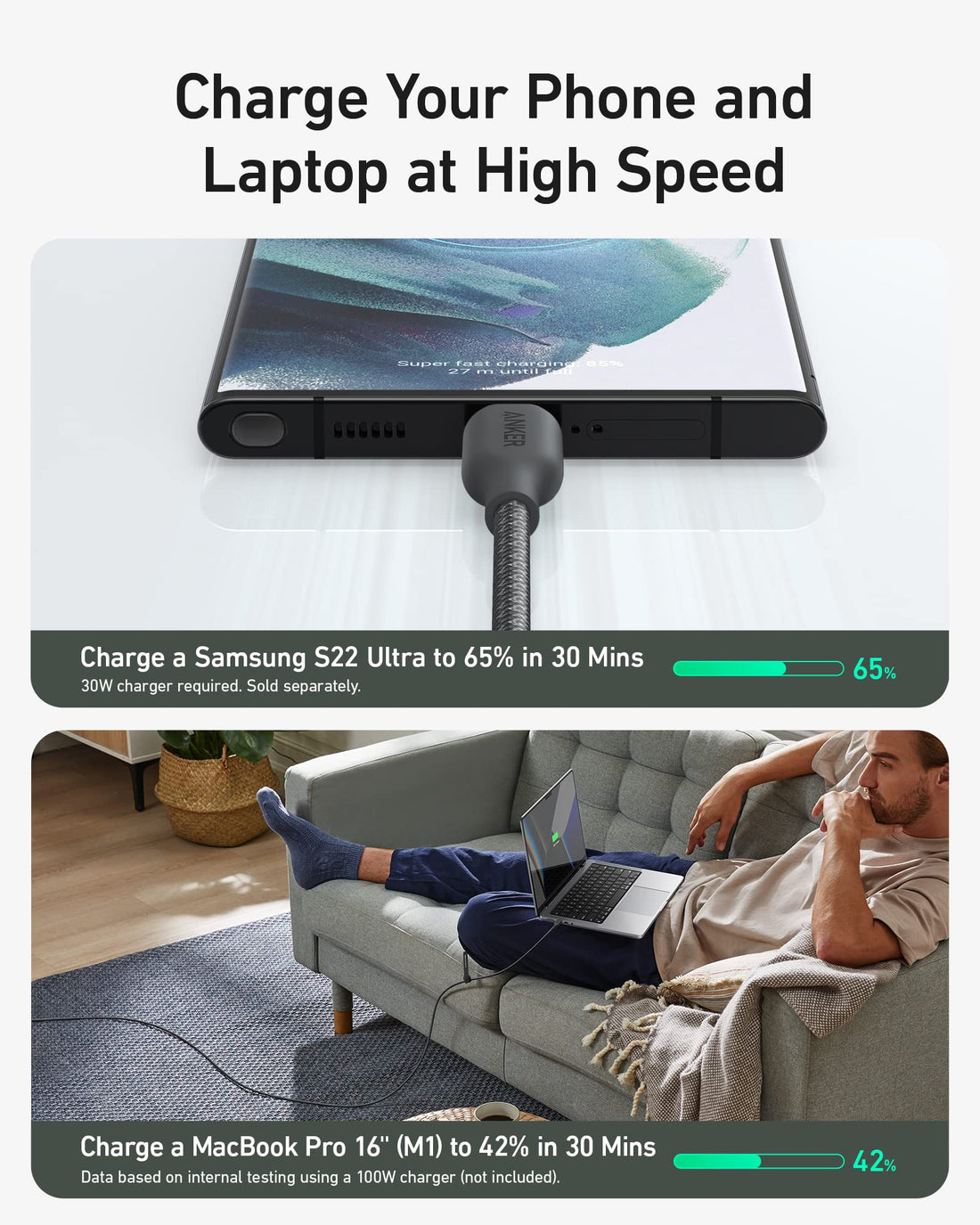 USB-C to USB-C Cable - 240W