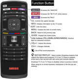 Anderic RRXRT303 Replacement Smart TV Remote Control with QWERTY Keyboard for Vizio