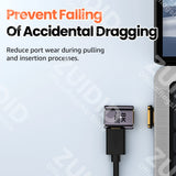 HDMI 2.1 Right-Angle Male-to-Female Adapter - 8K / 4K