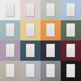 Ascher 1 Gang Toggle Steel Wall Plate - White