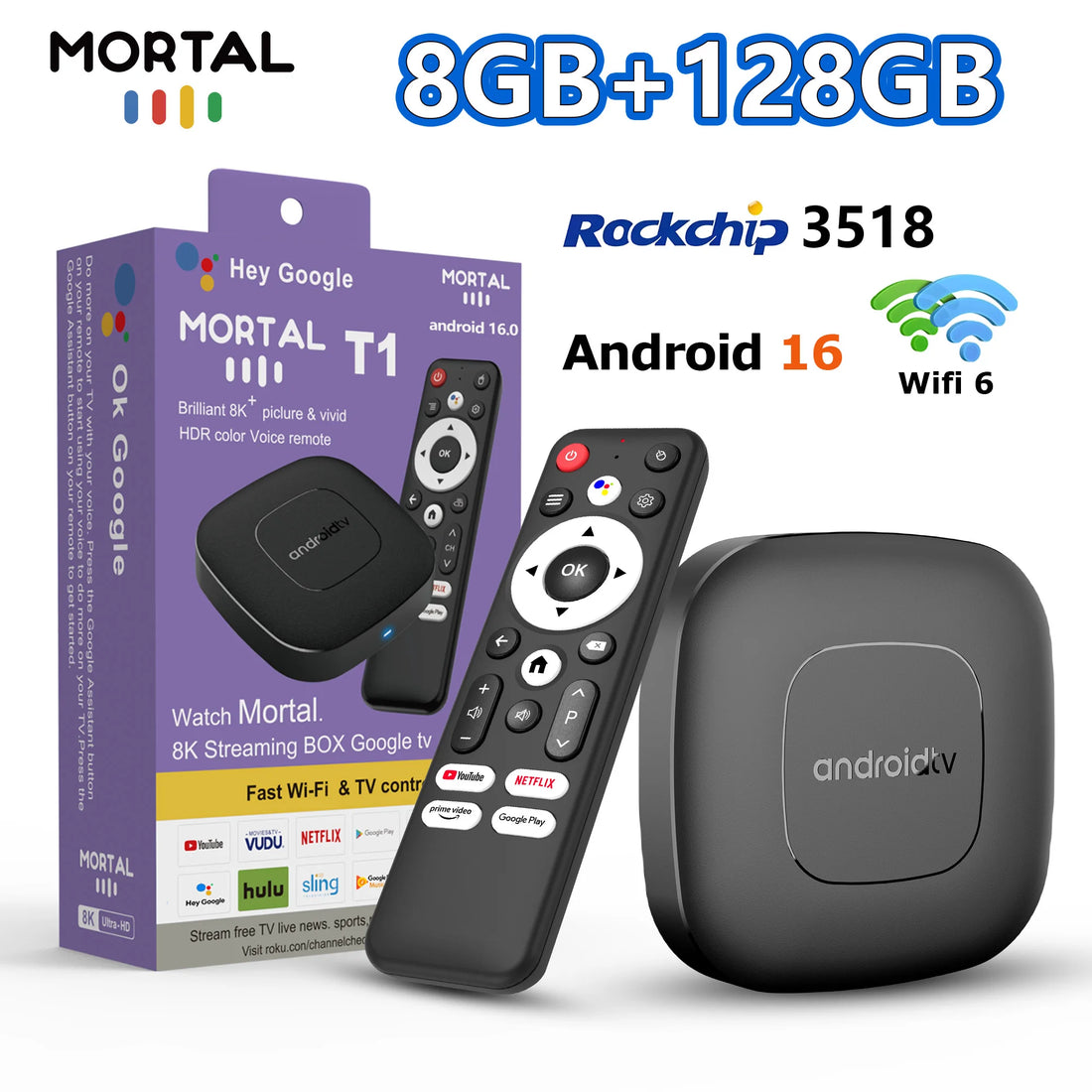 T1 - Android 16 - Media Player - with WiFi 6 / Bluetooth 5