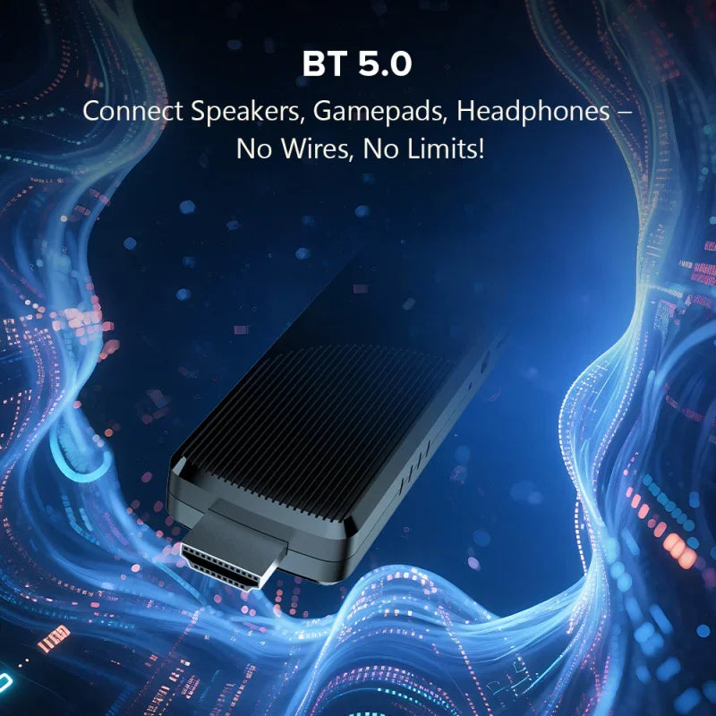 TV98 ATV X9 - Android 14 - Streaming Stick - with 8K / Dual-Band WiFi / Bluetooth 5