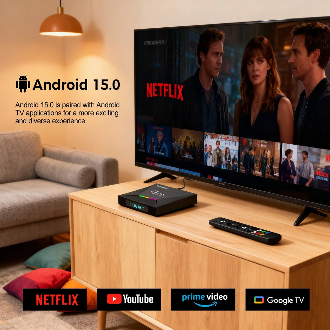 Z1 MAX - Android 15 - Media Player - with 8K / Dual-Band WiFi / Bluetooth 5