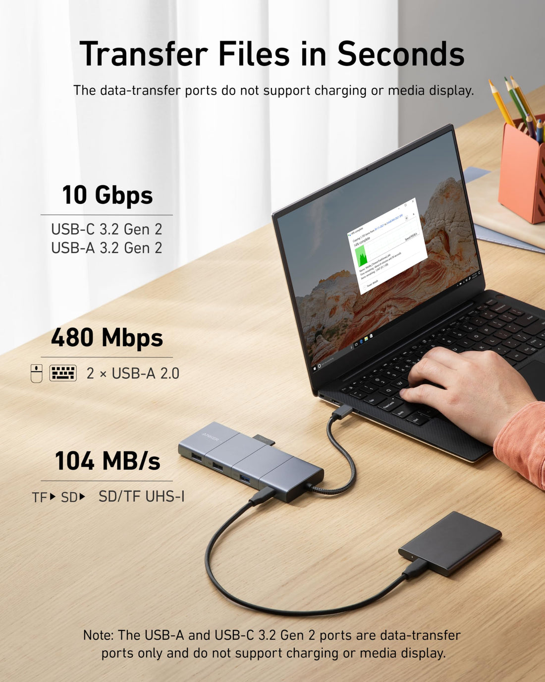 11-in-1 USB-C Docking Station with HDMI, VGA, Ethernet and PD