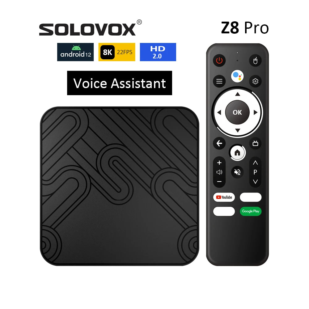 Z8 PRO - Android 12 - Media Player - with 8K / Bluetooth 5 / Voice Remote - 4GB RAM / 32GB Storage