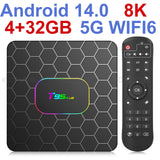 Smart Android - Android 14 - Media Player - with WiFi 6 - 128GB RAM / 64GB Storage