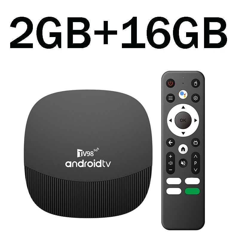 TV98 ATV MAX PLUS - Android 14 - Media Player - with 8K / Dual-Band WiFi / Voice Remote